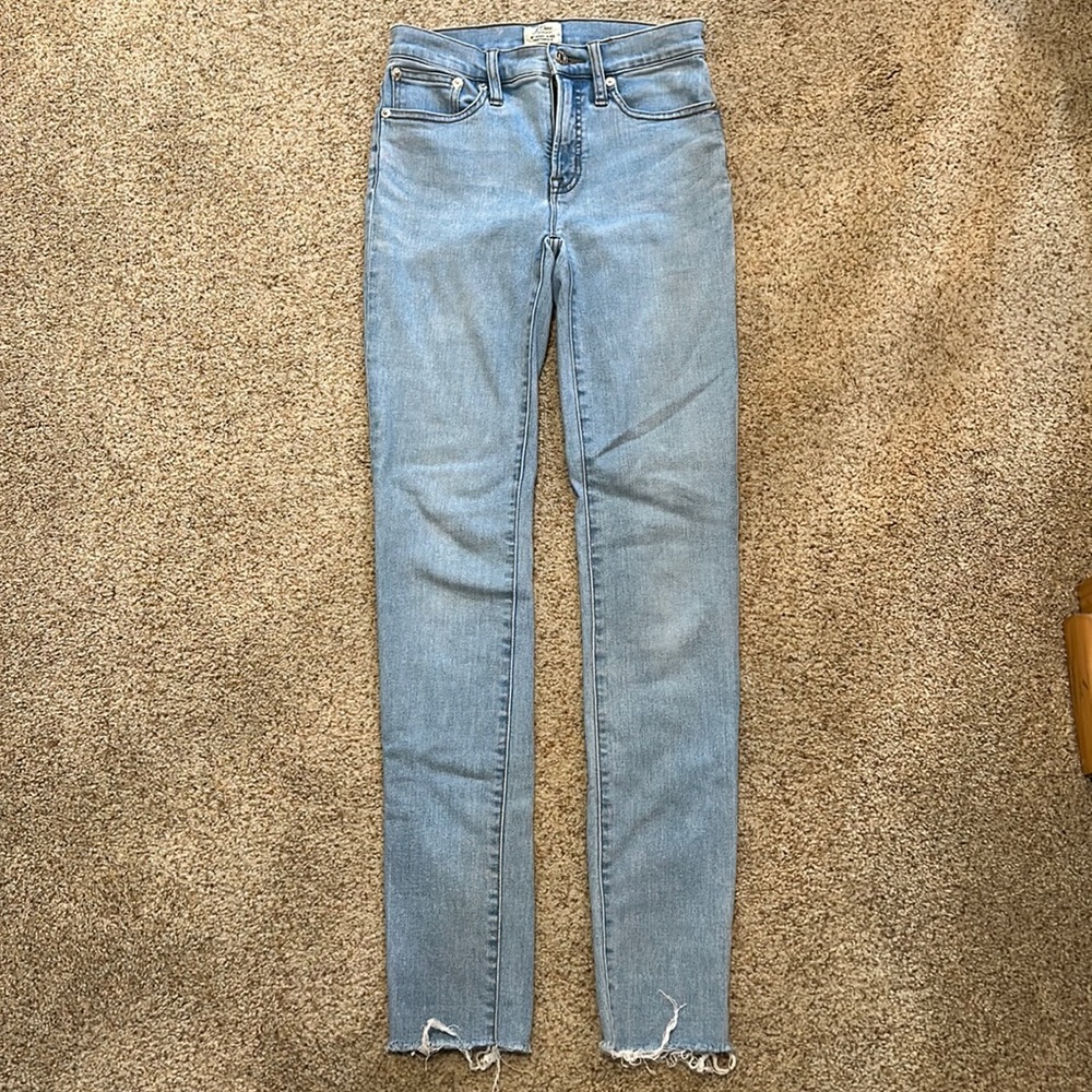 JCrew Light Wash ToothPick Skinny Jeans
